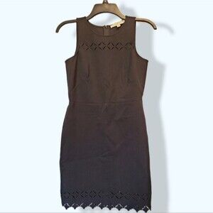 LOFT petite Laser cutout detail dress size 2P